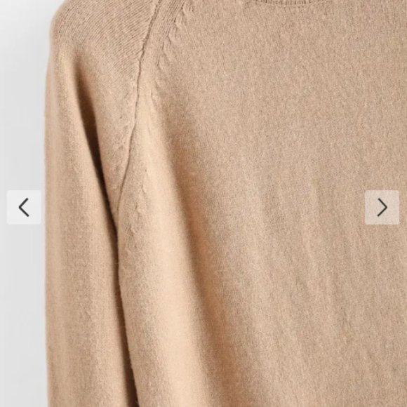 MOCK NECK KHAKI SWEATER DRESS - Picture 5 of 5